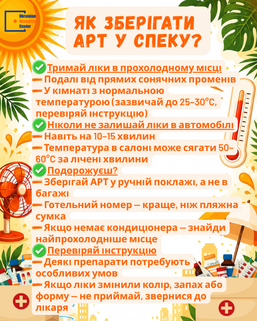 Як зберігати АРТ у спеку?